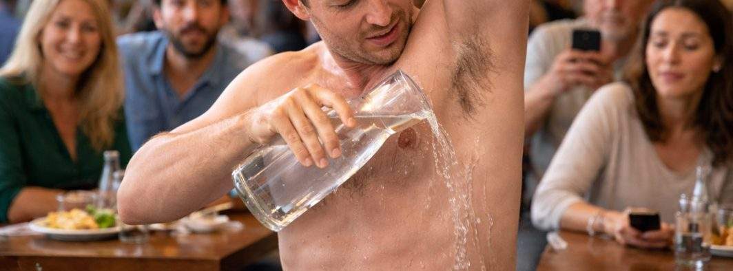 Român, bucuros că restaurantele oferă apă gratis: E bine să te speli la subraţ după o zi grea!