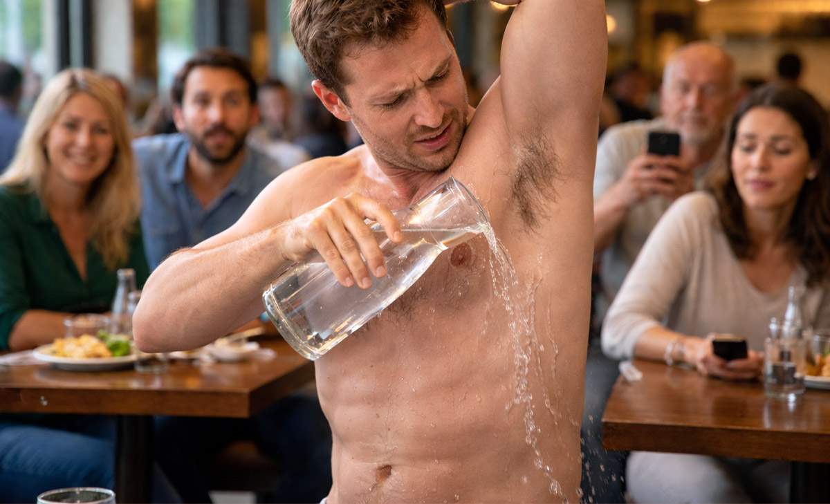 Român, bucuros că restaurantele oferă apă gratis: E bine să te speli la subraţ după o zi grea!