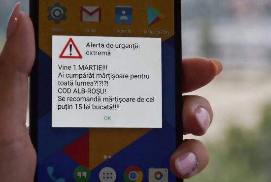 RO-Alert va trimite un mesaj la 4 dimineața că se apropie Mărțișorul