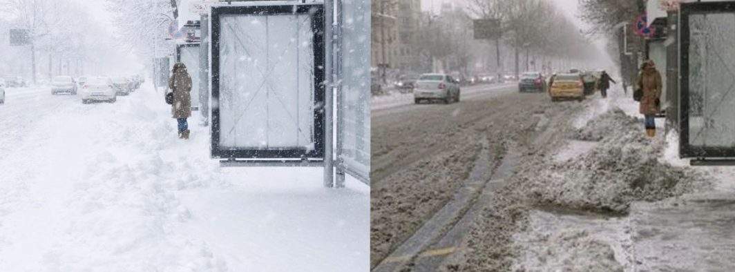 Superba zăpadă căzută ieri a dispărut cu desăvârșire. Și pe asta ne-au furat-o francezii!