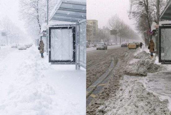 Superba zăpadă căzută ieri a dispărut cu desăvârșire. Și pe asta ne-au furat-o francezii!