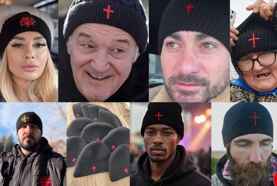 Mii de români poartă plusul roşu pe căciulă în semn de susţinere faţă de matematicianul Nicuşor Dan