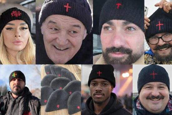 Mii de români poartă plusul roşu pe căciulă în semn de susţinere faţă de matematicianul Nicuşor Dan