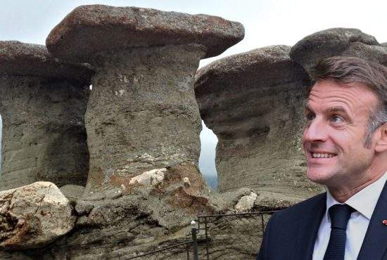 După apa din Vidraru, Macron a pus ochii pe Babele din Bucegi, că s-a plictisit de Brigitte