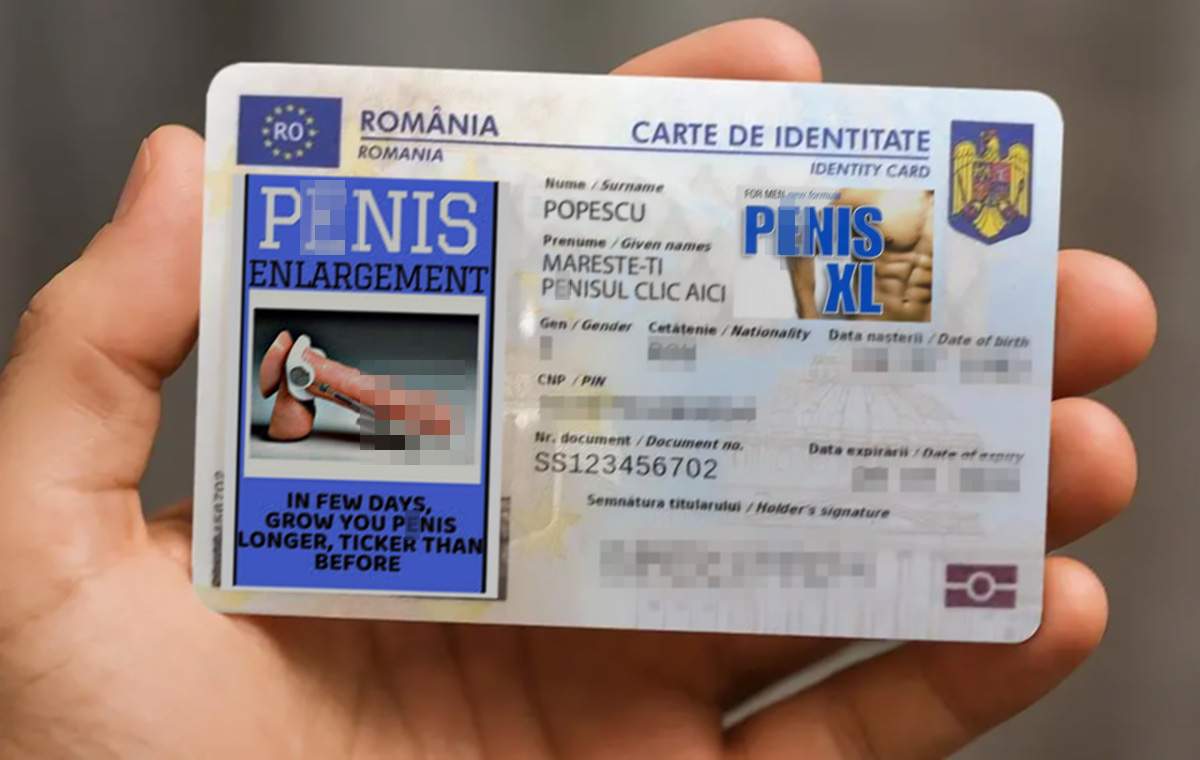 Unui român i s-a virusat buletinul electronic şi acum îl cheamă Măreşte-ţi Penisul Popescu