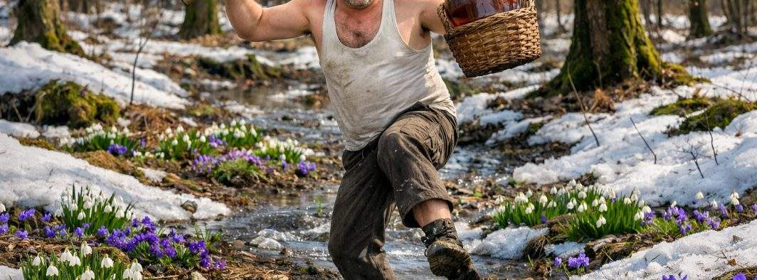 E primăvară şi la Vaslui! Un bărbat pe nume Ghiocel şi-a atacat vecinul cu un toporaş