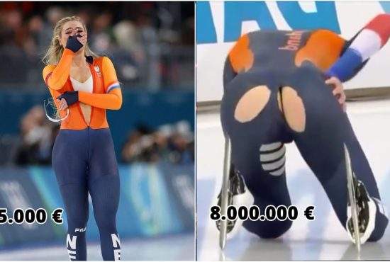 Costumul olimpic al Juttei vândut cu 195.000 €, surclasat de costumul rupt în fund al Juttei: s-a dat cu 8 milioane €