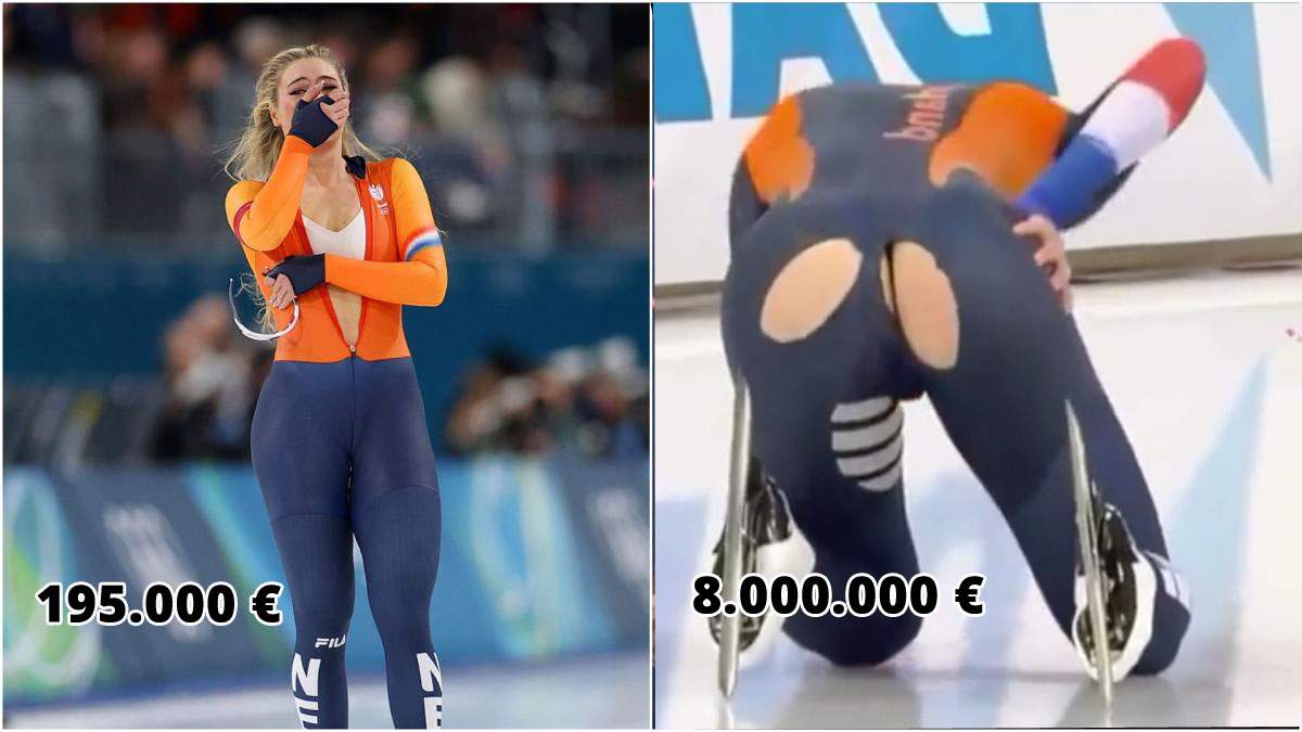 Costumul olimpic al Juttei vândut cu 195.000 €, surclasat de costumul rupt în fund al Juttei: s-a dat cu 8 milioane €