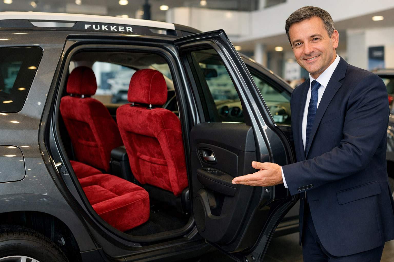 S-a lansat noua Dacia F*cker, o maşină cu bancheta din spate extrem de comodă