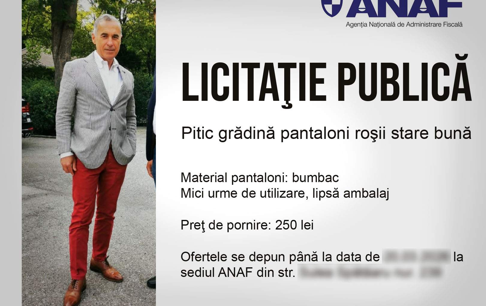 Începe recuperarea datoriilor. ANAF scoate la licitaţie un pitic de grădină confiscat de la Realitatea Plus