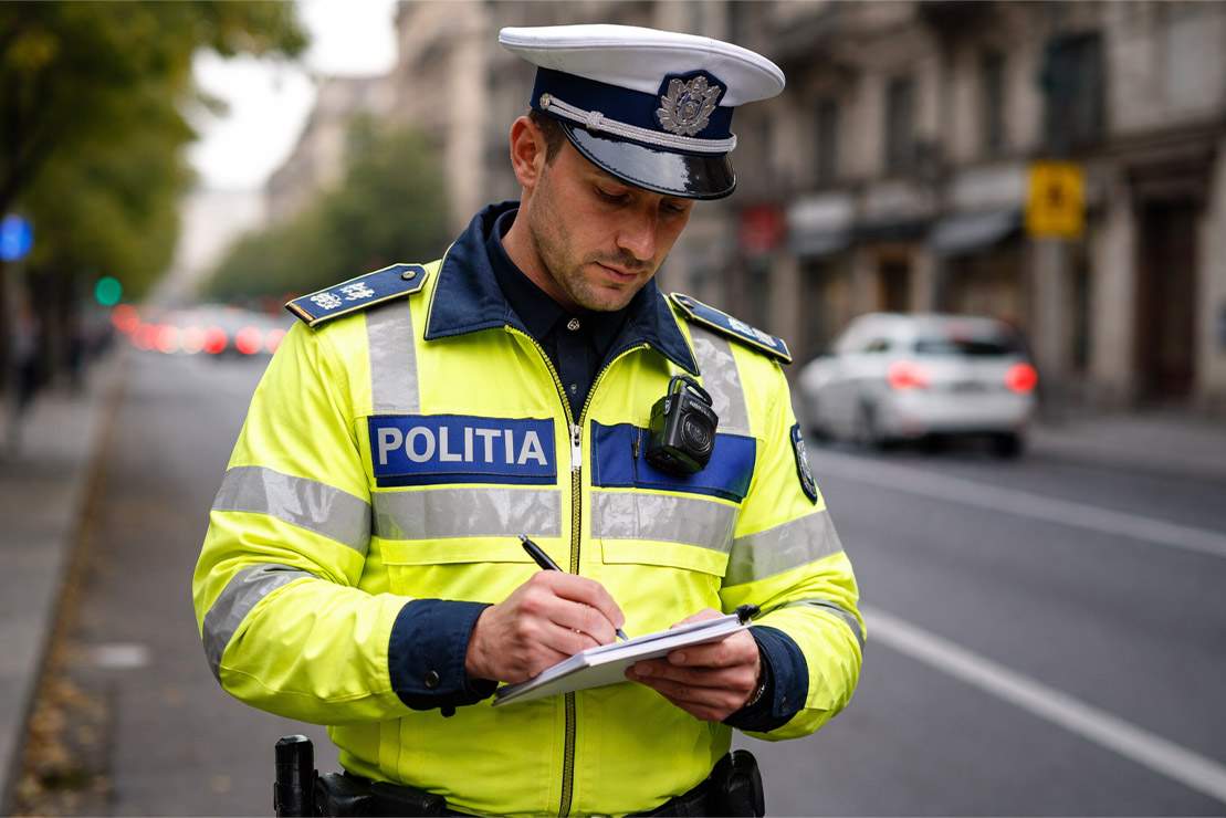 Aşa da! Un poliţist a amendat vântul după ce l-a prins bătând cu 75 km/h în localitate