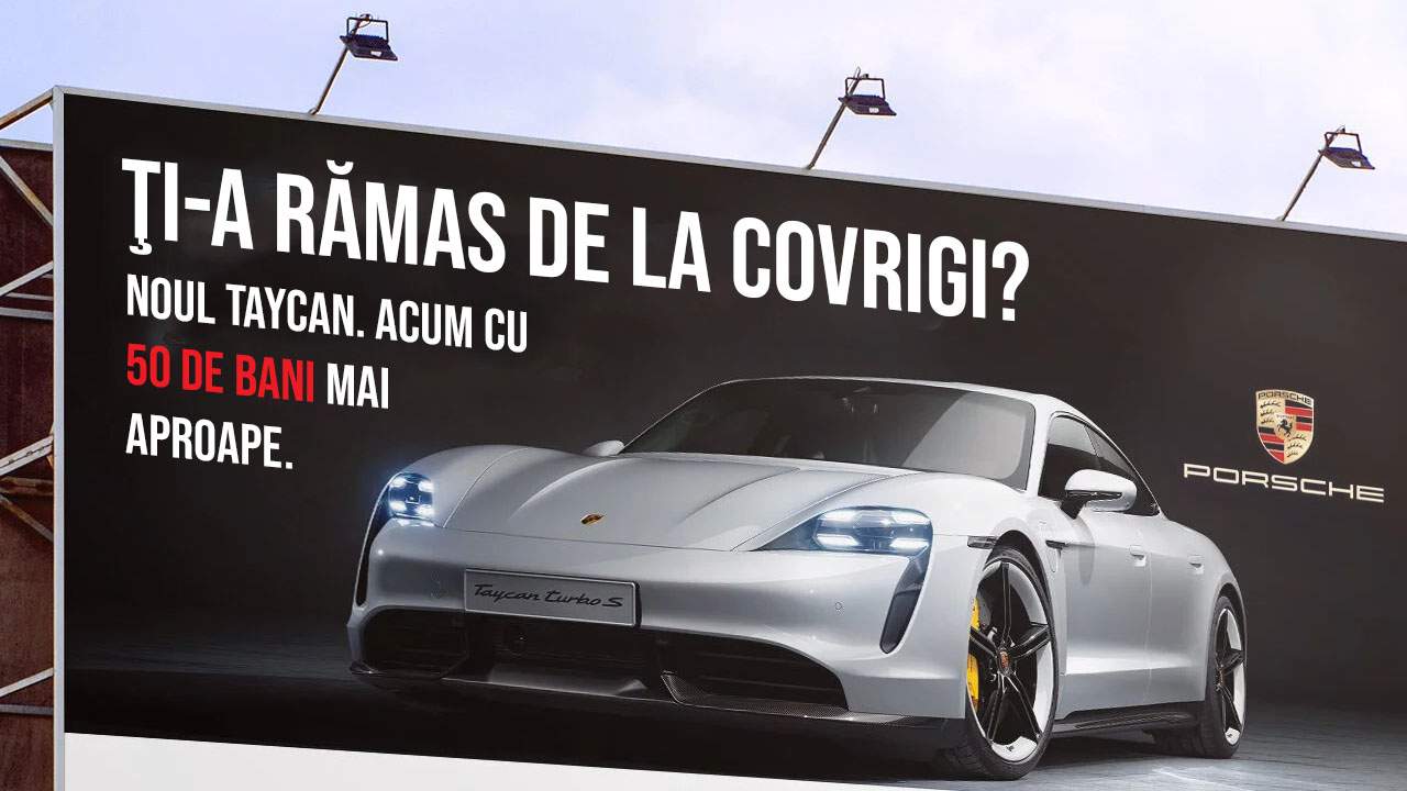 Inspirat de covrigii Luca, şi Porsche ieftineşte modelul Taycan cu 50 de bani