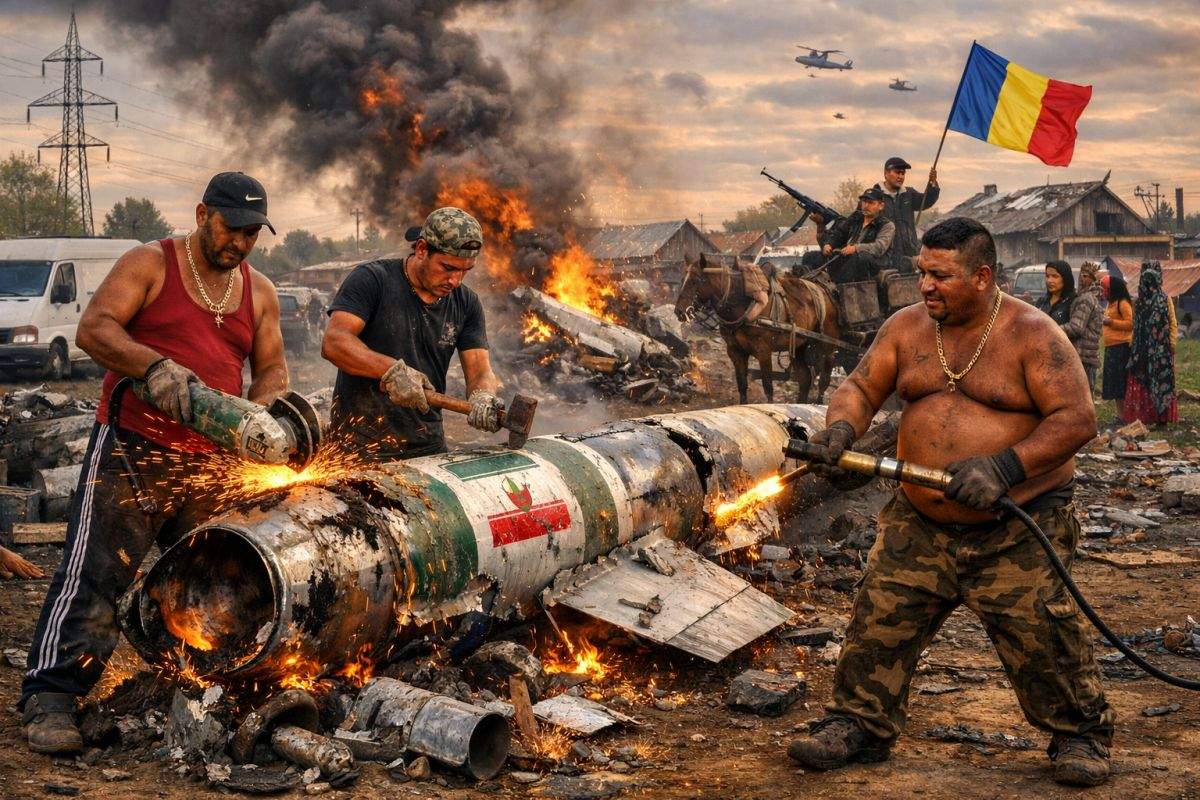 Experții din Sintești au interceptat în aer o rachetă iraniană și au ars-o pentru metale