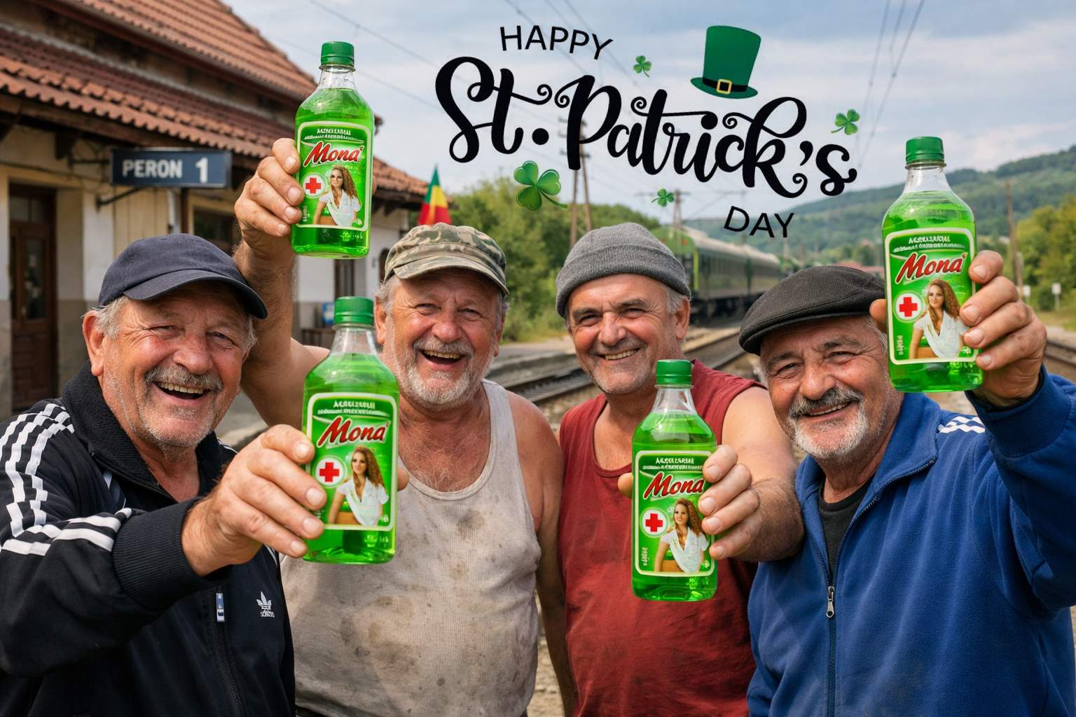 E St. Patrick’s Day şi la Vaslui! S-a lansat o ediţie limitată de spirt Mona verde