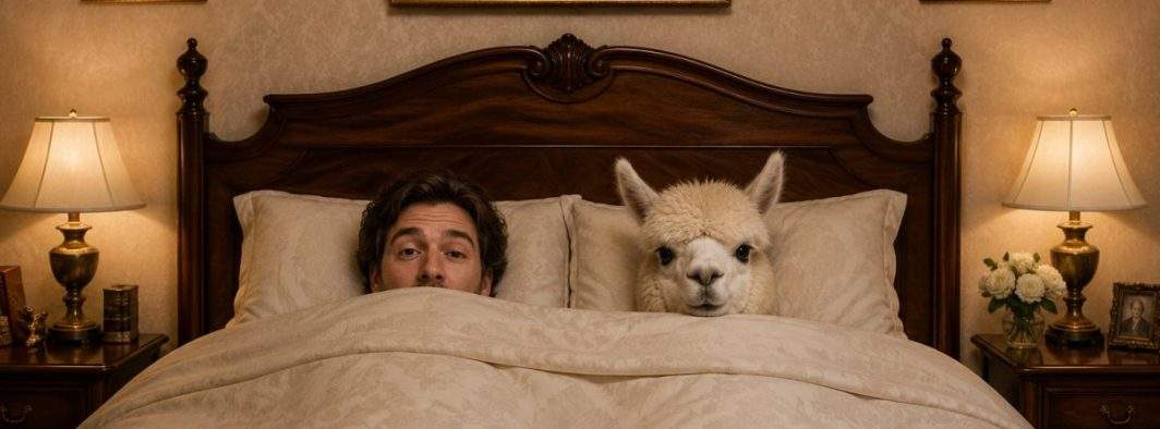 Godină, devastat! S-a întors mai devreme din junglă şi şi-a găsit alpaca în pat cu alt bărbat