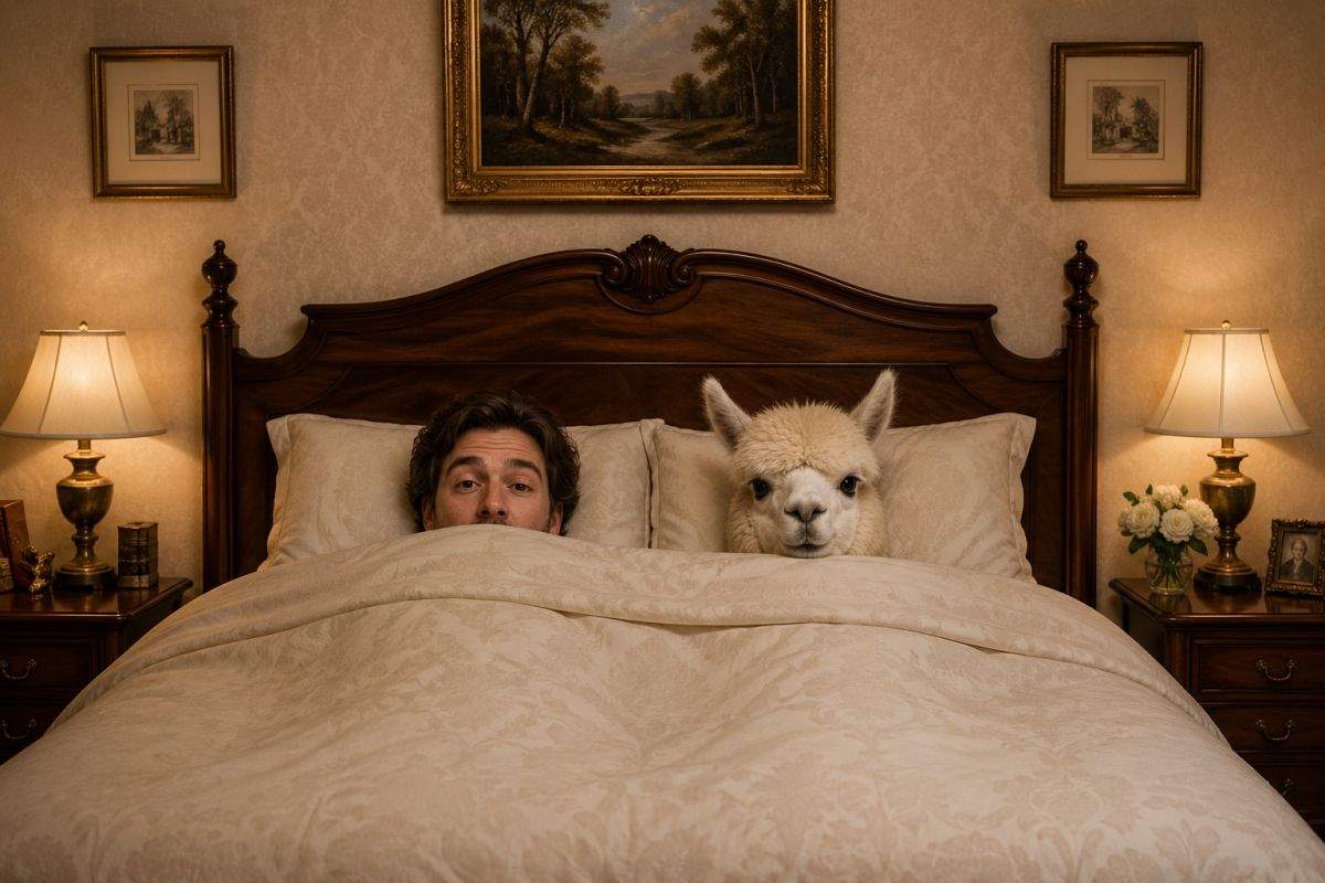 Godină, devastat! S-a întors mai devreme din junglă şi şi-a găsit alpaca în pat cu alt bărbat