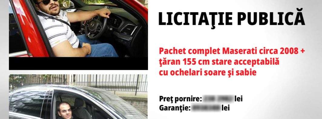 Vehicul istoric! ANAF scoate la licitaţie un Maserati cu tot cu ţăran