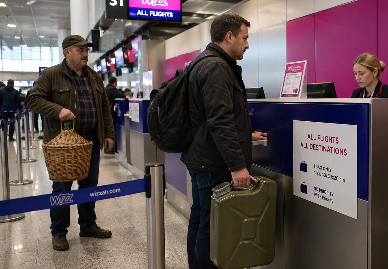 Wizz Air anunţă că nu scumpeşte biletele, dar le va cere pasagerilor câte 10 litri de kerosen la check-in