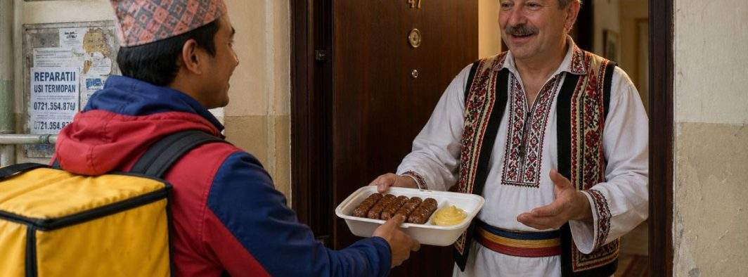 Pentru că plouă afară, suveraniștii vor mânca de 1 Mai mici aduși de livratori nepalezi