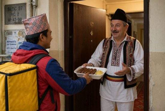 Pentru că plouă afară, suveraniștii vor mânca de 1 Mai mici aduși de livratori nepalezi