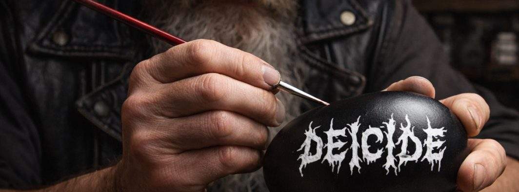 Tradiţii de Joia Mare! Rockerii fac ouă negre şi le încondeiază cu nume de trupe