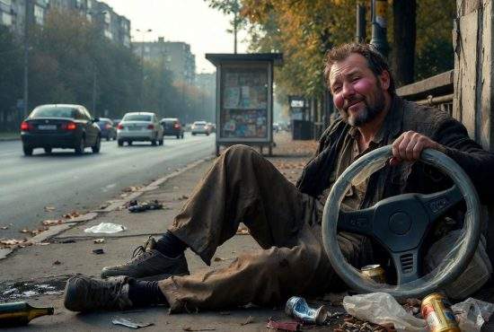 Tot mai mulți șoferi prinși beți pe trotuar, că nu-și mai permit să conducă mașina