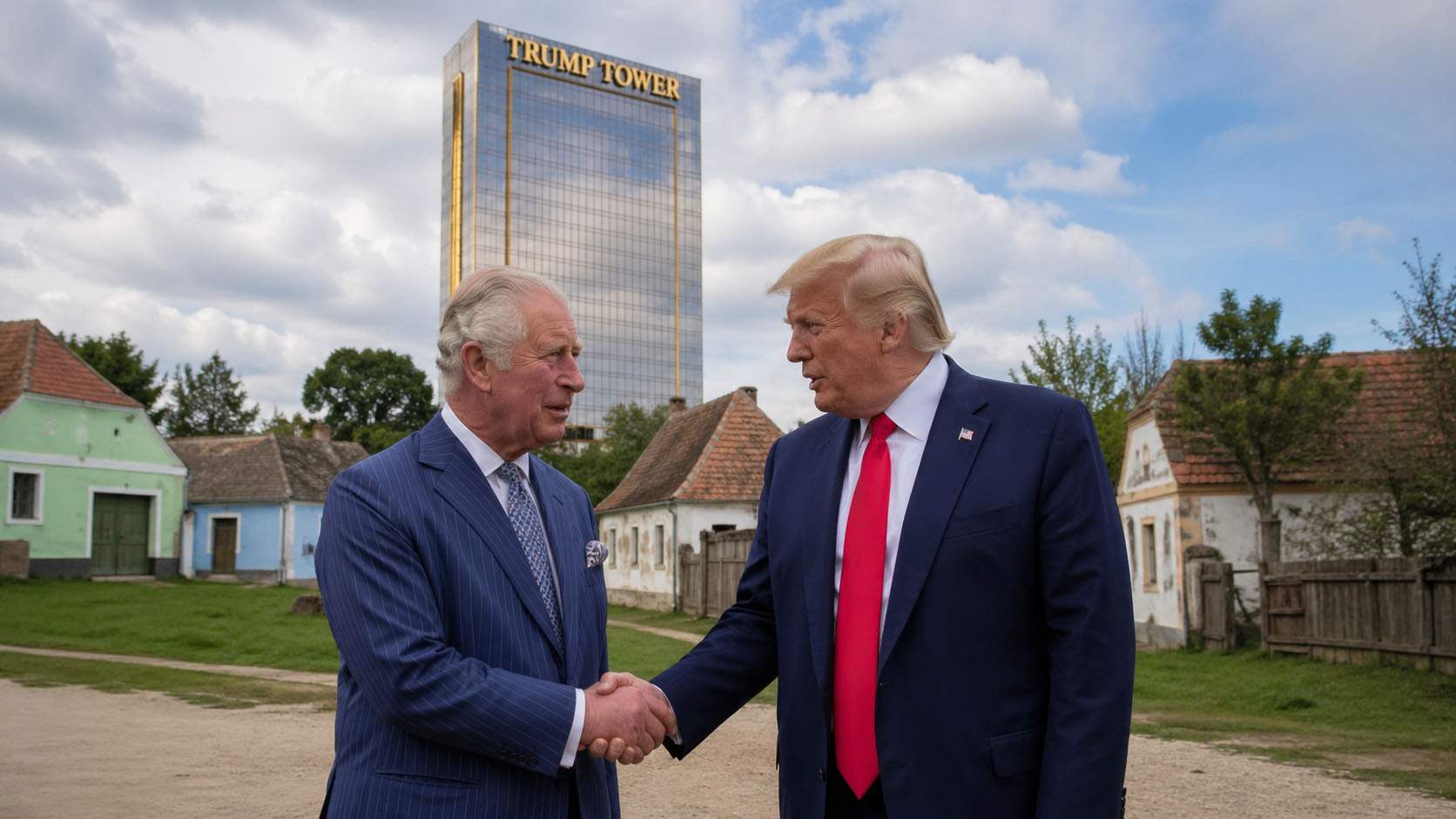 Vom avea Trump Tower în România! Charles i-a făcut cadou lui Trump moşia de la Viscri