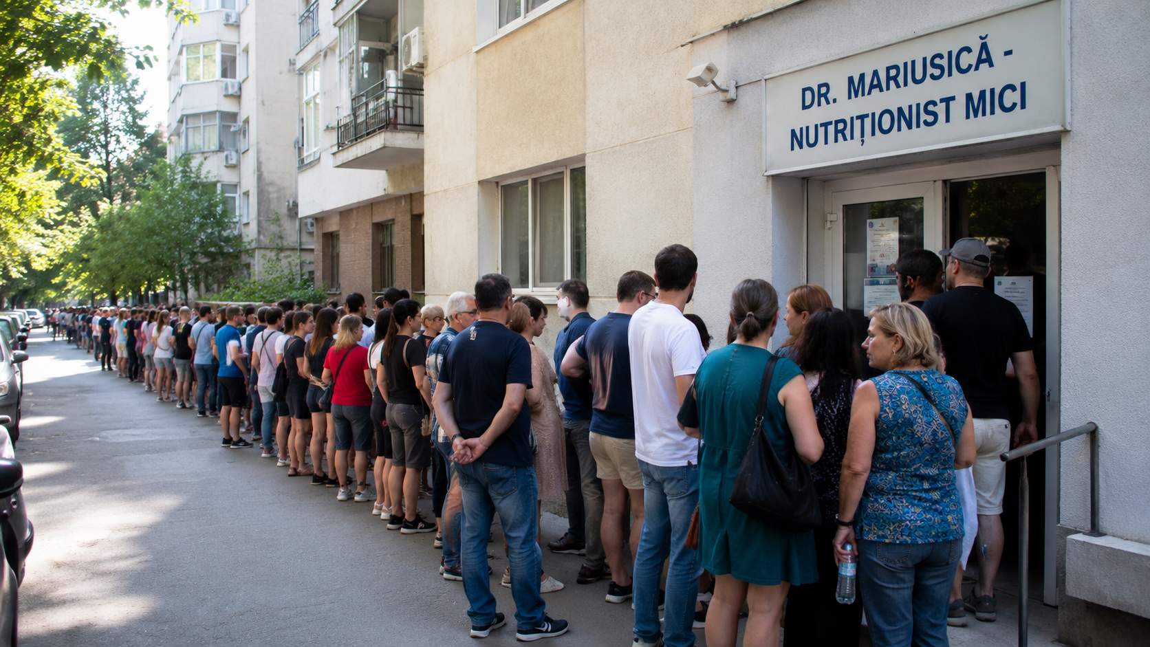 Coadă de 15 km la cabinetul singurului nutriţionist de treabă, care recomandă mici şi bere