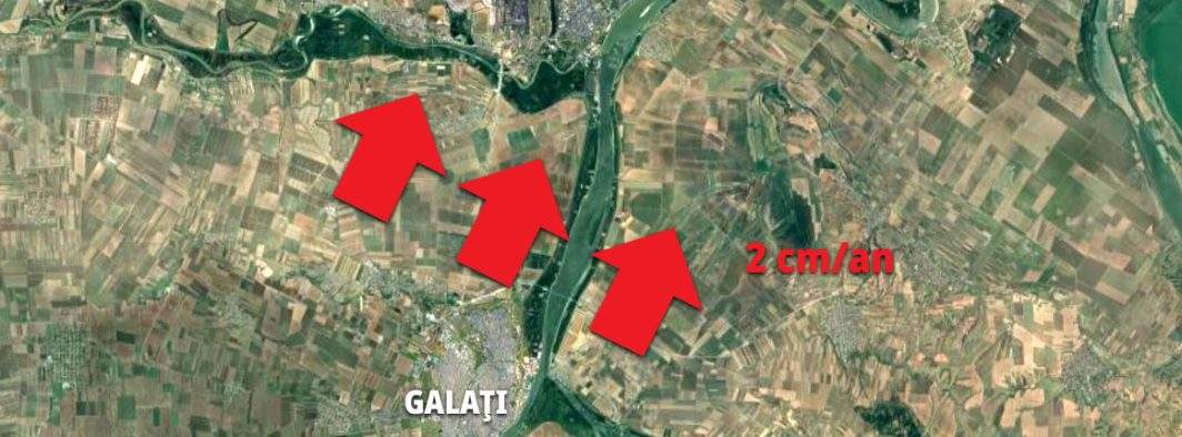 Geologii trag un semnal de alarmă! Galaţiul se apropie de Brăila cu 2 cm pe an