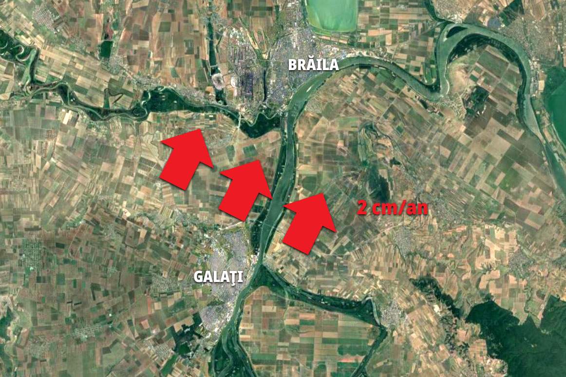 Geologii trag un semnal de alarmă! Galaţiul se apropie de Brăila cu 2 cm pe an