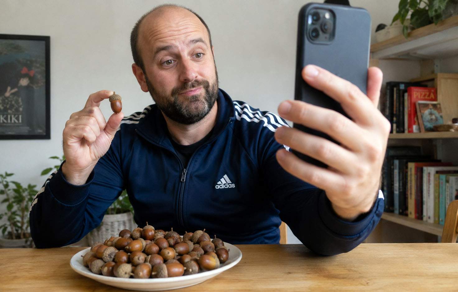 Uită de corcoduşe! Mii de români mănâncă ghinde după ce o veveriţă a fost virală pe TikTok