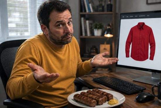 Un bărbat nu înţelege de ce există cămăşi roşii: „Cine mănâncă micii cu ketchup?”