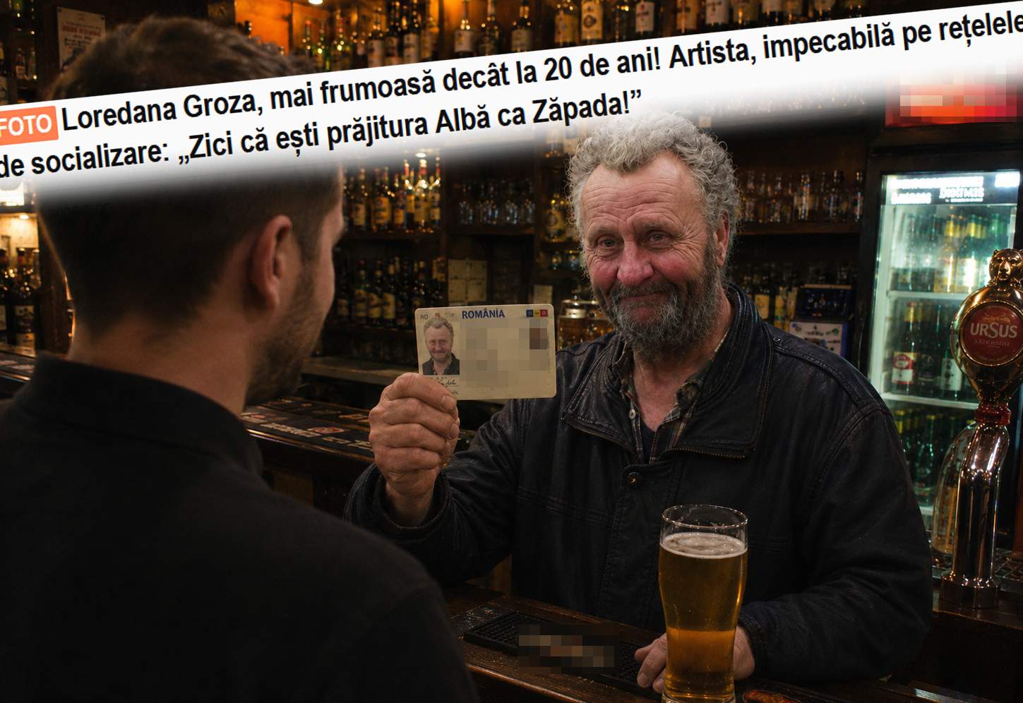 Credeai că Loredana pare tânără? Lui Nea Costel încă îi cer buletinul când îşi ia bere la birt!