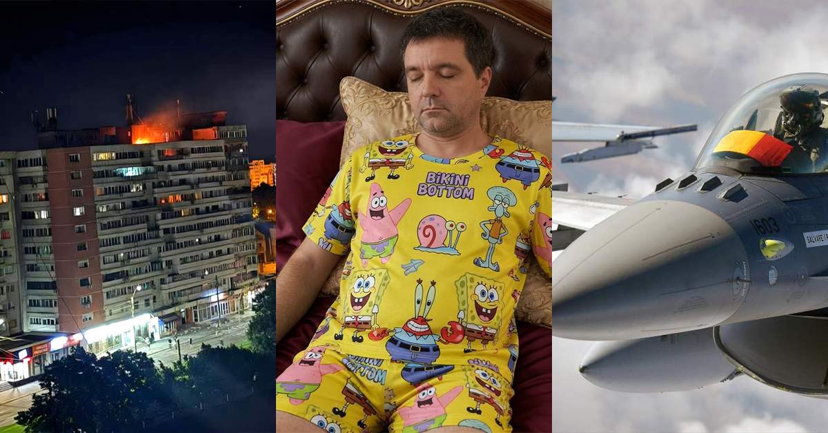Atac cu dronă la Galați! România a ridicat două avioane F16 deasupra Cotroceniului să-l trezească pe Nicușor Dan