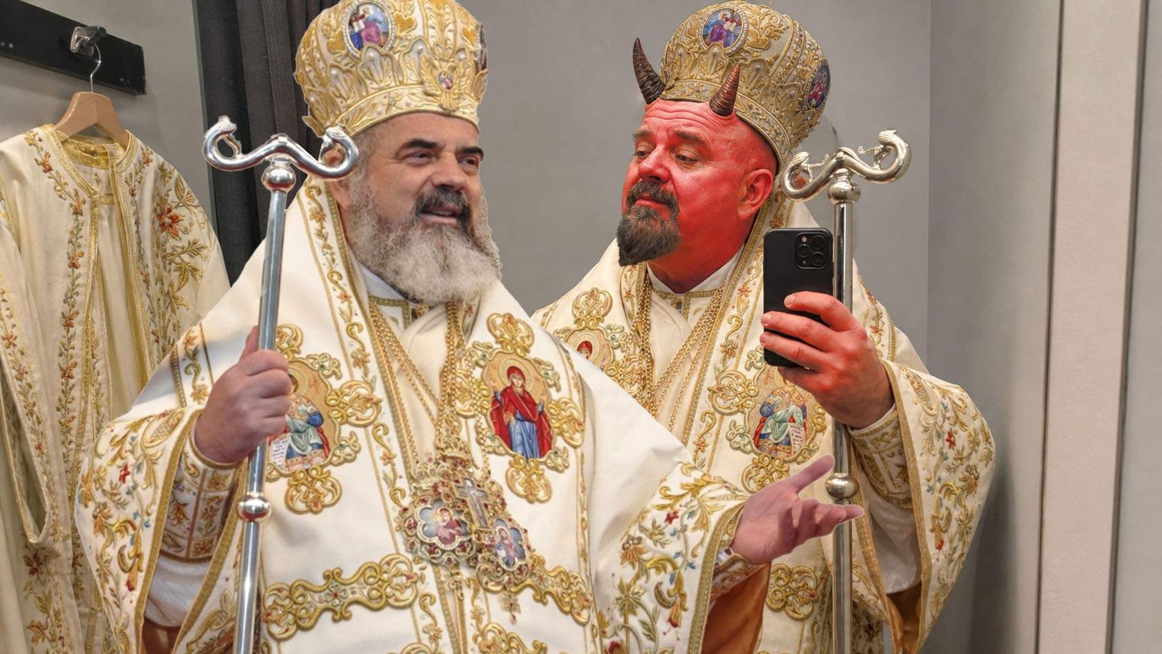 Patriarhul i-a donat Diavolului nişte haine, ca să nu se mai îmbrace de la Prada ca ultimul sărac