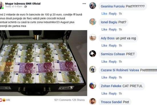 BNR anunţă că vinde 2 miliarde de euro. Mii de români au comentat deja: „Preţ?”