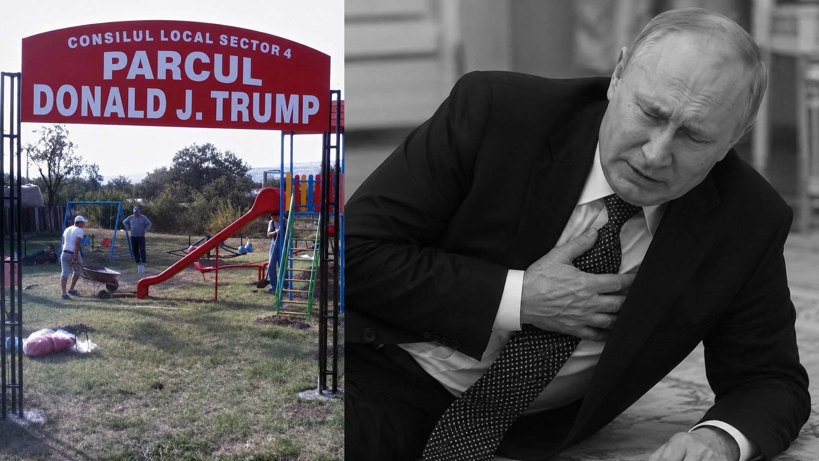 Rusia e liberă! Putin a murit de oftică după ce a aflat că Trump are un parc în Berceni şi el nu