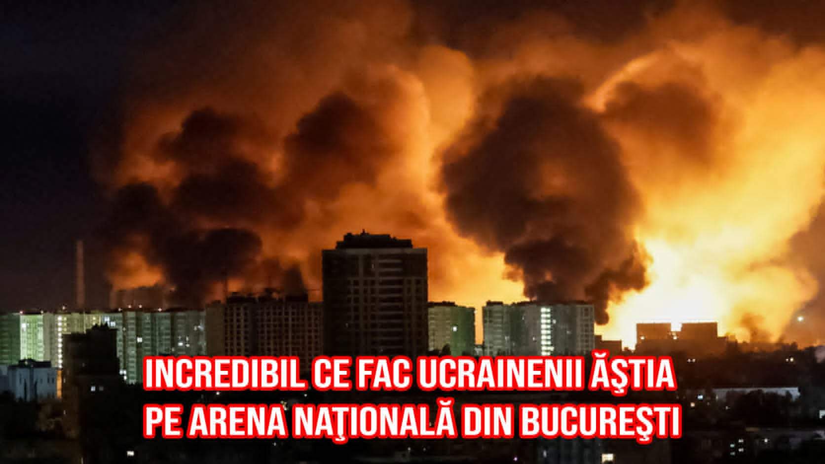 Video cu bombardamentul din Kiev, pus pe Tiktok cu titlul „Ce fac ucrainenii pe Arena Naţională!”