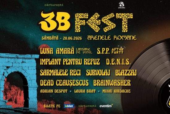 3B Fest @ Arenele Romane, 20 iunie: concerte, lansare de vinil, show de lumini şi spirit liber