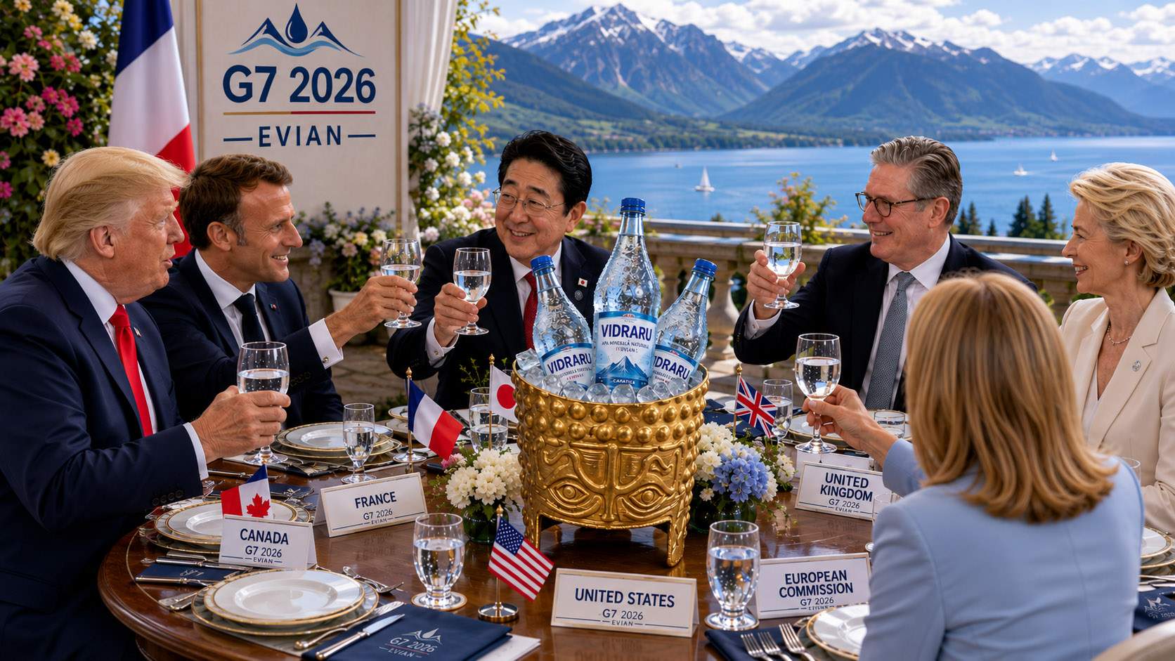 Summit G7 la Evian, în Franţa. Liderii mondiali spun că apa de la Vidraru e delicioasă