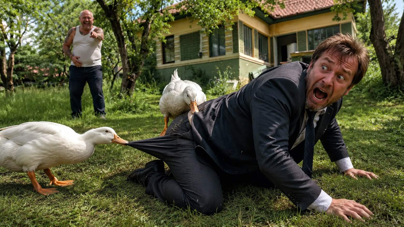 Pentru că nu îşi permite tigru, singurul cămătar din Mizil îşi dă datornicii la raţe