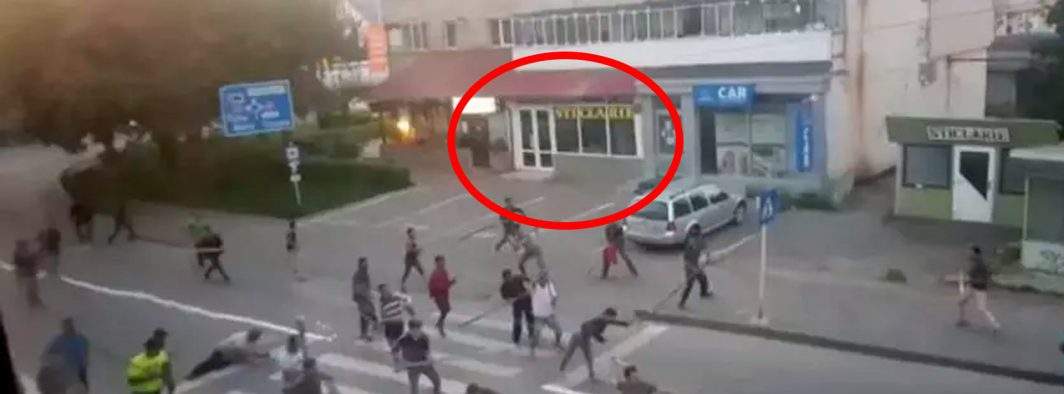 Răfuială cu săbii între clanurile Mega Image şi Froo pentru un parter de bloc din Bucureşti