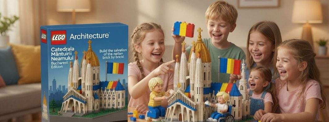 Lego lansează primul set cu piese de aur, ca să-ți construiești propria Catedrală a Neamului