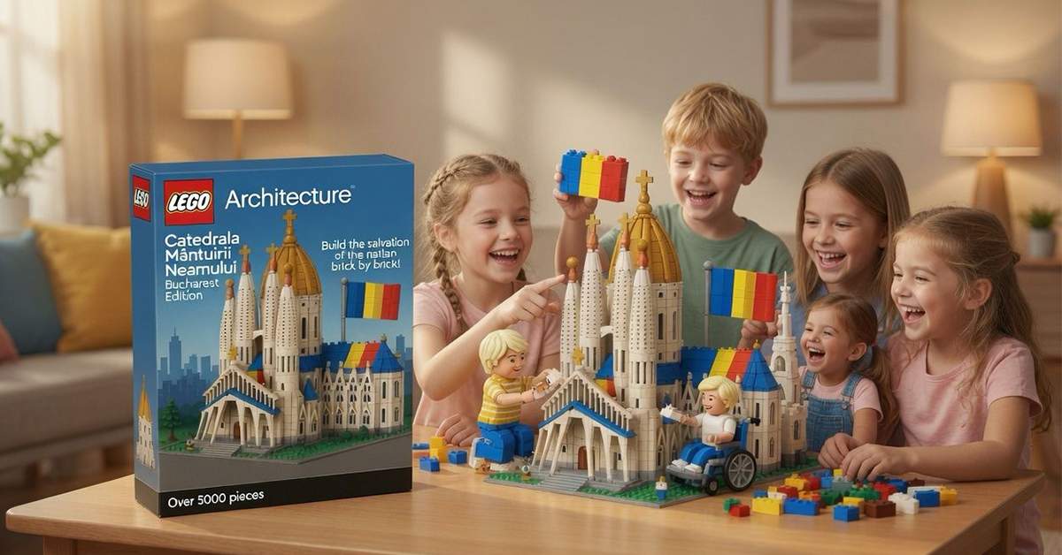 Lego lansează primul set cu piese de aur, ca să-ți construiești propria Catedrală a Neamului