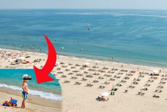 Un copil nesupravegheat a extins plaja din Mamaia cu încă 300 de metri