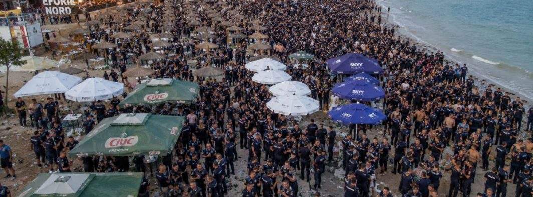 Poliția Română, teambuilding la Eforie pentru a sărbători un an de când îl caută pe Emil Gânj