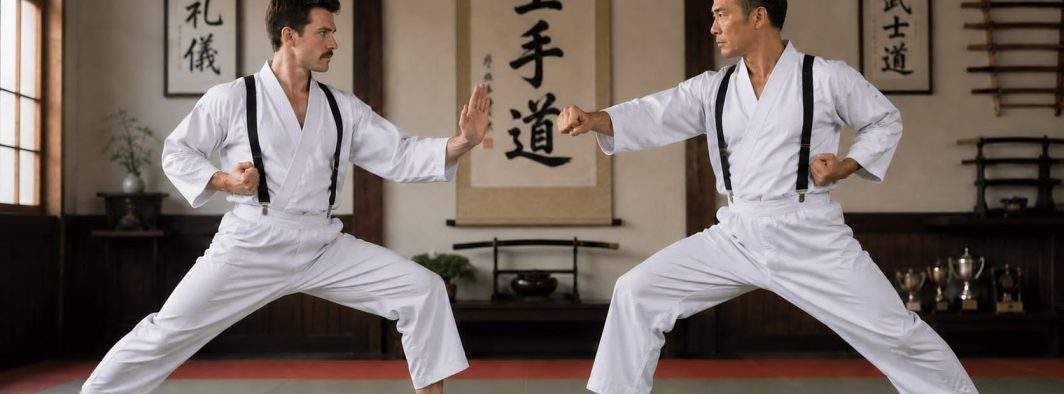Un român a inventat un stil de karate la care se dau bretele în loc de centură