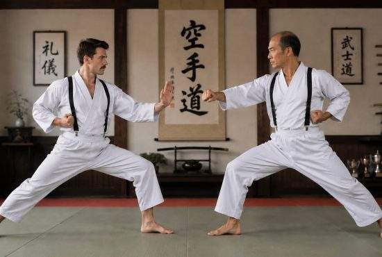 Un român a inventat un stil de karate la care se dau bretele în loc de centură