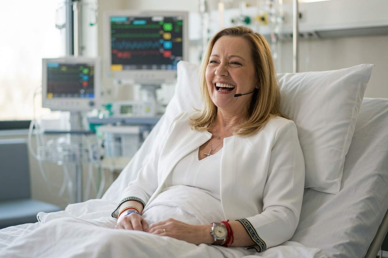 Elena Lasconi, dusă de urgență la spital după ce a râs și cu curul