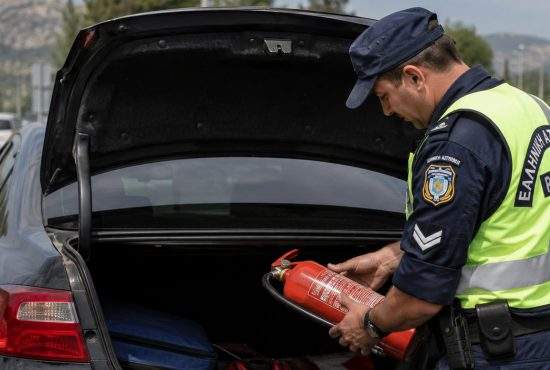 Noi reguli în Grecia: amendă dacă goleşti extinctorul din portbagaj ca să bagi în el ulei pentru neamuri